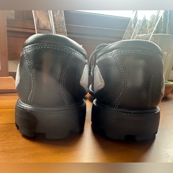 Fluevog EXCELLENT Angels Ivan vintage lace-up trainer black & light blue -W7/7.5 - Picture 7 of 16